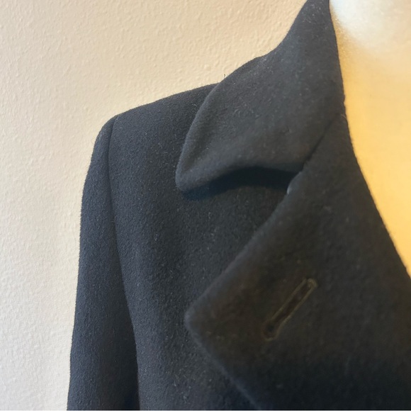 Camalgori Angora Wool black winter coat made in Italy size M classic winter - Picture 3 of 12